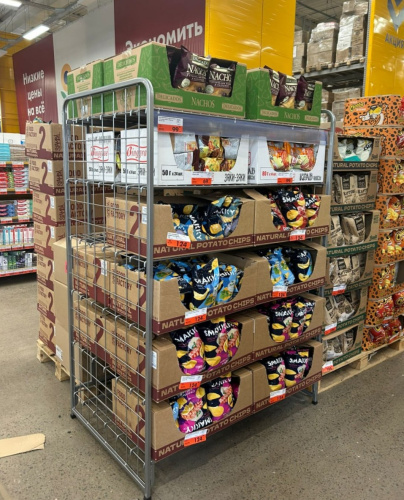 Контейнер проволочный складской с 6 полками оцинкованный сетчатый купить в магазине торгового оборудования в Петербурге Контейнер проволочный складской с 6 полками оцинкованный сетчатый купить в магазине торгового оборудования в Петербурге